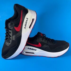 New Nike Air Max SYSTM Black/University Red-White Men’s Size 11.5 DM9537-005